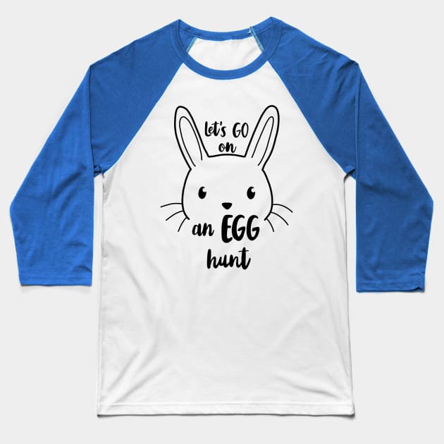 Easter Bunny - Egg Hunt Baseball T-Shirt by valentinahramov